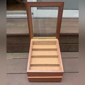 Agresti Italian Burled Briarwood Vintage Jewelry Box from Neiman Marcus New